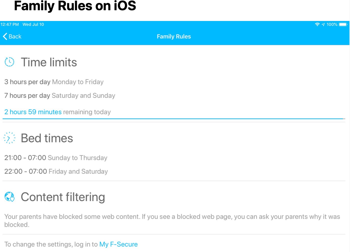 parental control, recommended parental control, bedtime, time limits for kids online parental control, recommended parental control, bedtime, time limits for kids online
